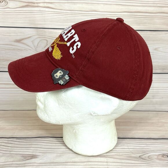 Harry Potter HOGWARTS Alumni Hat Adult Strapback Cap Adjustable Maroon + Pins - Picture 12 of 15